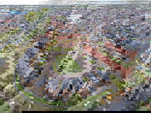 Drone shot of Kedward development