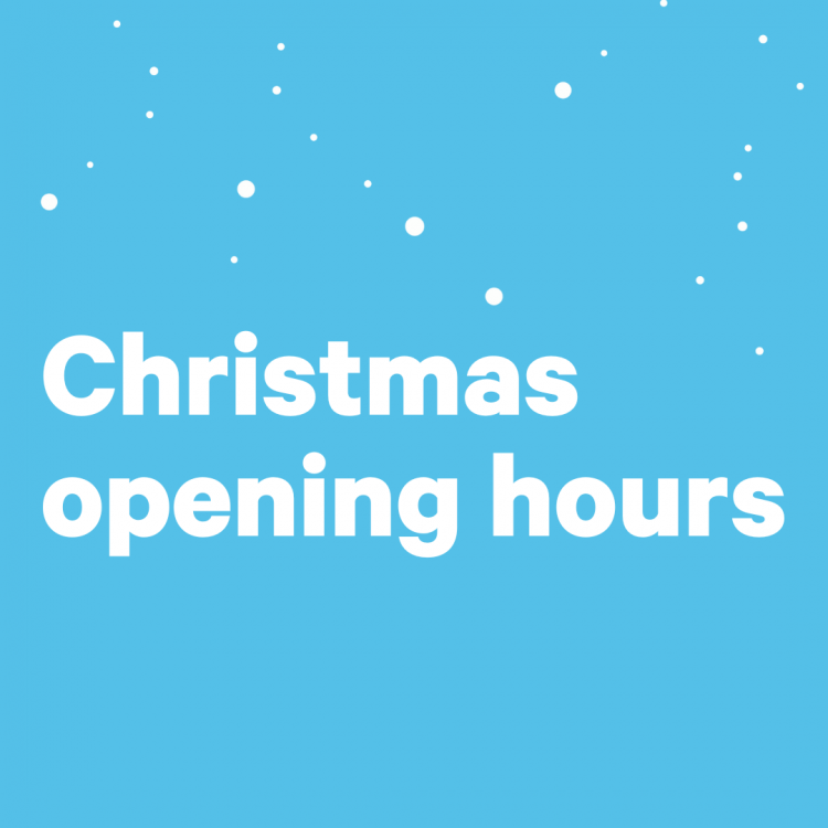 Christmas opening hours